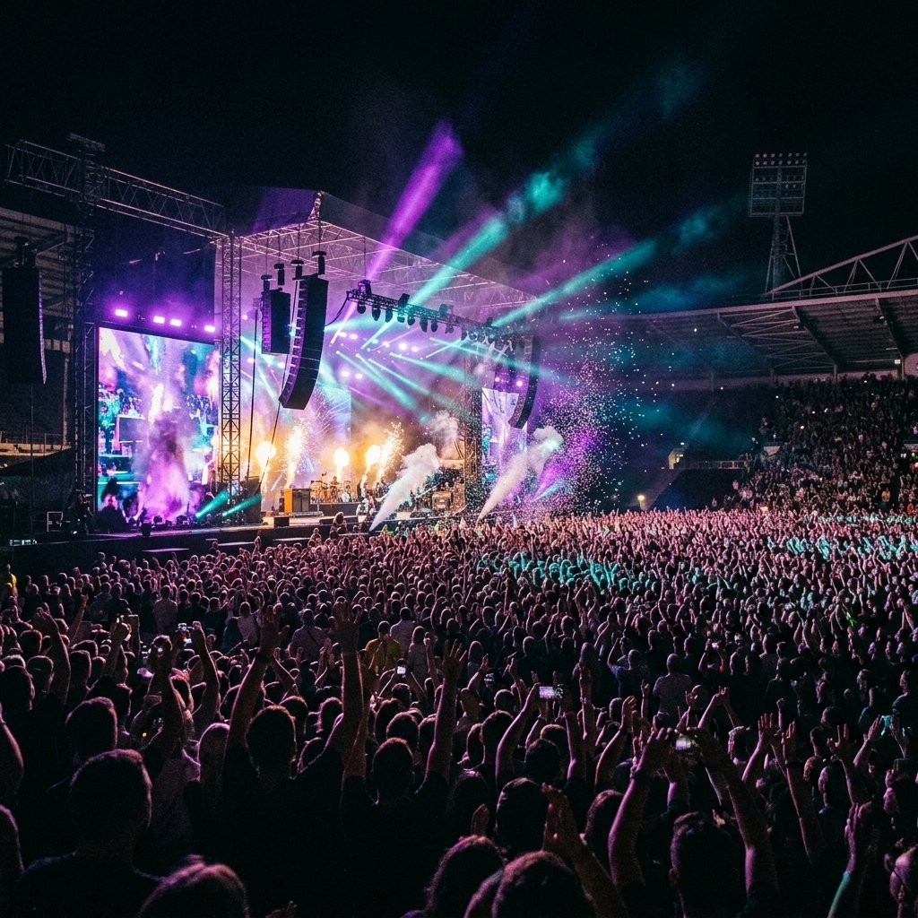 Large-scale concert and event production